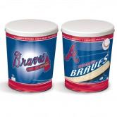 Load image into Gallery viewer, Atlanta Braves 3 gallon popcorn tin