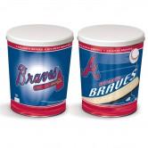 Atlanta Braves 3 gallon popcorn tin
