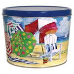 OBX Popcorn 2 gallon Beach tin