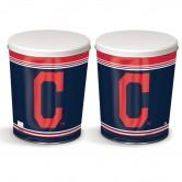 Load image into Gallery viewer, Cleveland Indians 3 gallon popcorn tin
