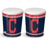 Load image into Gallery viewer, Cleveland Indians 3 gallon popcorn tin