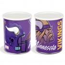 Minnesota Vikings 1 gallon popcorn tin