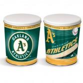 Oakland Athletics 3 gallon popcorn tin