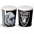 Oakland Raiders 3 gallon popcorn tin